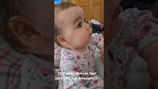 DOES EVERY TODDLER IN THE WORLD WANT TO EAT SUDOCREM LOL baby FYP sudocrem funny [upl. by Aidnyc]