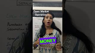 Open Market Operations  basiceconomics economicterm class12economics shorts education [upl. by Acinorej]