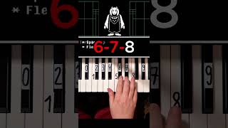 Heartache  Toriel Theme Undertale Piano Tutorial shorts [upl. by Suirradal]