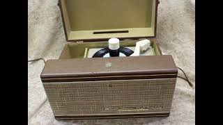 RESTORED VINTAGE 1957 RCA MODEL 8HF45P ORTHOPHONIC HIGH FIDELITY 45 RPM RECORD PLAYER [upl. by Arreic]