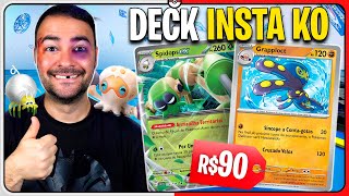 Pokémon TCG LIVE Deck INSTA KO de R90 do GRAPPLOCT  Estudo de Deck 32 Destinos de Paldea [upl. by Parrott]