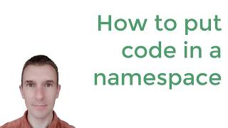 PHP namespaces 210 How to put code in a namespace in PHP [upl. by Nedloh938]