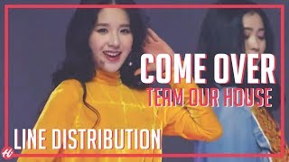 TEAM OUR HOUSE MIXNINE  Come Over  Line Distribution [upl. by Rothschild]