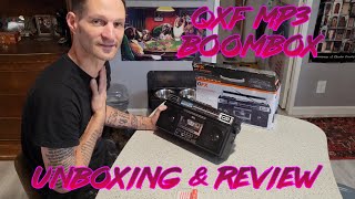 QFX J220BT ReRun X Cassette PlayerRecorder Boombox 4Band Radio Boombox Unboxing amp Review [upl. by Rehtse]