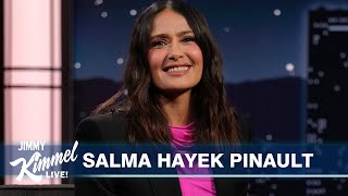 Salma Hayek Pinault on Crazy Lap Dance from Channing Tatum Bad Stage Fright amp Hiding from Paparazzi [upl. by Jdavie]