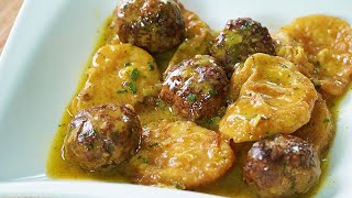 ALBÓNDIGAS CON PATATAS A LA IMPORTANCIA ECÓNOMICO Y DELICIOSO [upl. by Berta35]