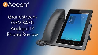 Grandstream GXV3470 Android IP Phone Review [upl. by Murvyn753]