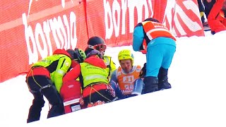 Christof INNERHOFER  CRASH  Super G  Bormio 2023 [upl. by Hittel]