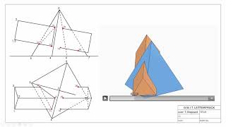 Interpenetration of Solids Vertical Sections Method 2 Turning points [upl. by Peppel903]