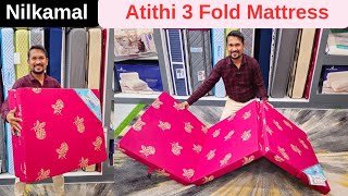 Nilkamal Atithi 3 Fold Mattress Review with Price Multipurpose Fold Mattress [upl. by Hahcim]