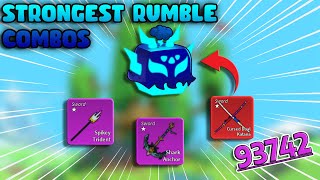 NEW Best Rumble Fruit Combos BloxFruits Dragon Rework [upl. by Leibrag]