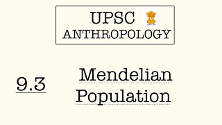 93 Mendelian Population [upl. by Notaes]