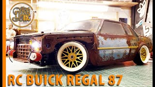 RC DRIFT CAR  BUICK REGAL 87 custom body [upl. by Dagall]