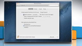 Use General Pane of Security amp Privacy preferences in Mac® OS X™ [upl. by Adev]