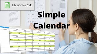 How to create a simple calendar in LibreOffice Calc [upl. by Jasisa157]