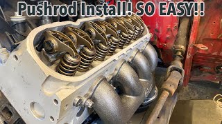 The EASIEST Way To Install LS Pushrods Rocker Arms [upl. by Hesper]