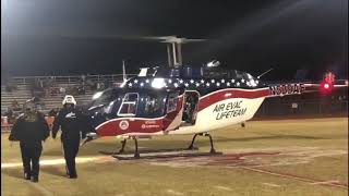 Air Evac Brings Game Ball To McGehee AR SD HS Football Game Friday November 15th [upl. by Adama]