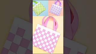 Easy amp Beautiful Striped Paper Bags 🎨📄🛍️  DIY Craft Tutorial ✂️✨ [upl. by Enalahs479]