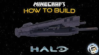 UNSC Stridentclass frigate  Minecraft Halo tutorial [upl. by Chevalier836]