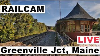 Greenville Jct Maine  Canadian Pacific Railway  Railfan Cam Live [upl. by Schindler]