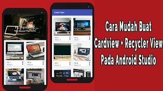 Tutorial Cardview  Recyclerview Android Studio [upl. by Frans]