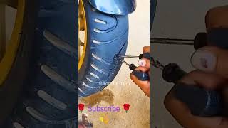 quickfix  motorcycletyres flttyr tyrefix tyrefix tools satisfying  automobile DIYfix do [upl. by Leile]