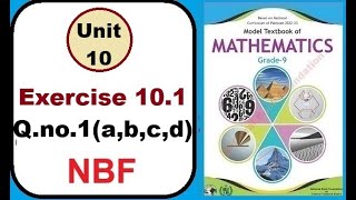 Maths Grade 9 Ex 101 Qno 1 Complete Geometry [upl. by Ayenat]