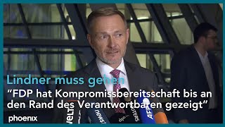 Nach Rauswurf durch Scholz Statement von Finanzminister Lindner  061124 [upl. by Akemaj]