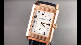 JaegerLeCoultre Reverso Classic Large Duoface Small Seconds Q3842520 JLC Watch Review [upl. by Nodnil]