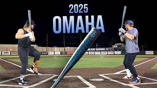 Hitting with the 2025 OMAHA  BBCOR Baseball Bat Review [upl. by Llerat]