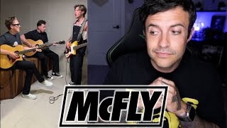 McFly  She Left Me Backstage REACTION [upl. by Alahs943]