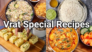 4 Easy Shivratri Vrat Recipes  Quick amp Instant Vrat Combo Meal with Curry Khichdi Dosa amp Sweet [upl. by Larry797]