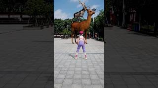 kicked a ball to smashed the deer statue🤯 3D special Effects3d animation shorts [upl. by Melisent]