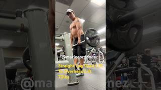 Straight Leg Deadlift to Overhead Lift marioordoneztennispro fitness fitnesstrainer deadlift [upl. by Nayar]