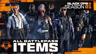 Black Ops 6 ALL Season 1 Battlepass Tier 1100 Items Walkthrough Blackcell amp Sevati Operator [upl. by Winshell]