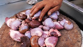 Pakistani Street Food  BUTTER GOAT BRAIN AND OFFAL STEW Katakat Karachi Pakistan [upl. by Llerehs]