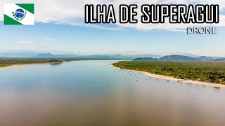 DRONE NA ILHA DE SUPERAGUI  GUARAQUEÇABA  PARANÁ  Me Leva Viajar  Drone 4 [upl. by Eniamej625]