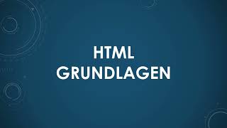 HTML Grundlagen [upl. by Oisinoid]