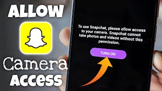 How to Allow Camera Access on Snapchat 2024 [upl. by Uno]