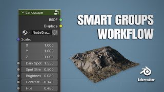 Realistic Terrain In Blender  Smart Groups Workflow Blender 40 [upl. by Powers]