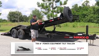 MaxxD T6X and T8X Power Tilt Trailers  Ocala Trailer [upl. by Leavelle]