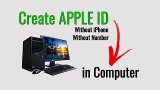 Create Apple ID in Windows PC  New Method 2024  Without iPhone or Mobile Number [upl. by Yank]