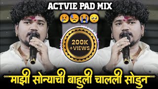 अग माझी सोन्याची भाऊली मला चाली सोडून  Chimni Mazi Udun Geli Dj Song Insta Viral  Actvie Pad Mix [upl. by Palecek]