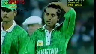 Aqib Javed 561 vs India  Inzamam Greatest DIVING Catch at Chennai 1997 [upl. by Lamej193]