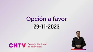 Franja Plebiscito Constitucional Opción a favor 29112023 [upl. by Eelrac]