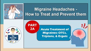 Migraine Headaches  Part 2A Treatment of Migraines  OTCs Triptans Ergots [upl. by Llehsram]