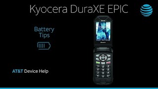 Battery Tips for the Kyocera DuraXE Epic  ATampT Wireless [upl. by Nel886]