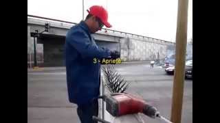 Instalacion de Picos de Seguridad Rhino Spikes [upl. by Ayotna]