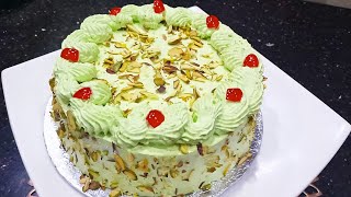 Pistachios Cake  Pista Cake  Simple And Unique Recipe [upl. by Bear]