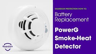 How To Replace the Battery for a PowerG Smoke amp Heat Detector [upl. by Julietta]